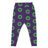 Plus Size Donut Leggings (sizes 2XL - 5XL), Purple/Green