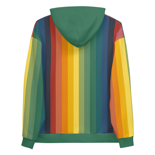 Men's Rainbow Jerry Hoodie - Rainbow/Green – Mariad-designs