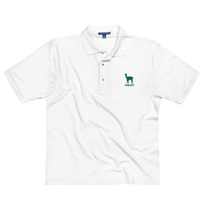 Men's 'Llama' Embroidered Polo Shirt (runs large)