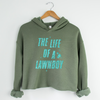 'The Life Of A Lawnboy' Crop Hoodie
