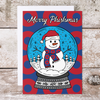 'Merry Phishmas' Snowman Holiday Card