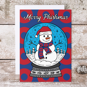 'Merry Phishmas' Snowman Holiday Card