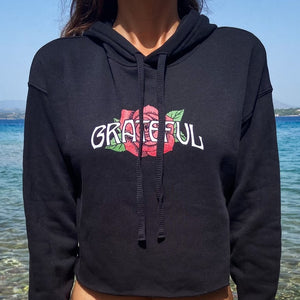 Grateful Crop Hoodie