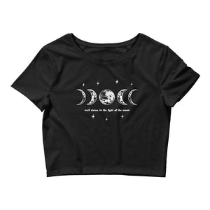 'We'll Dance in the Light of the Moon' Crop Tee