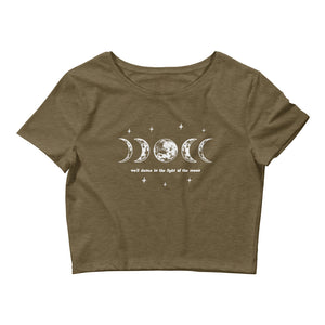 'We'll Dance in the Light of the Moon' Crop Tee