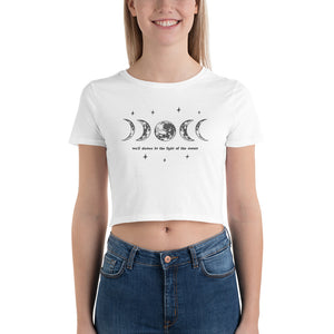 'We'll Dance in the Light of the Moon' Crop Tee