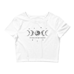 'We'll Dance in the Light of the Moon' Crop Tee