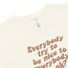 Women’s 'Jerry Says Be Nice' Crop Tee
