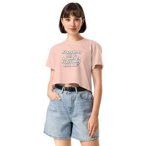 Women’s 'Jerry Says Be Nice' Crop Tee