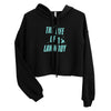 'The Life Of A Lawnboy' Crop Hoodie