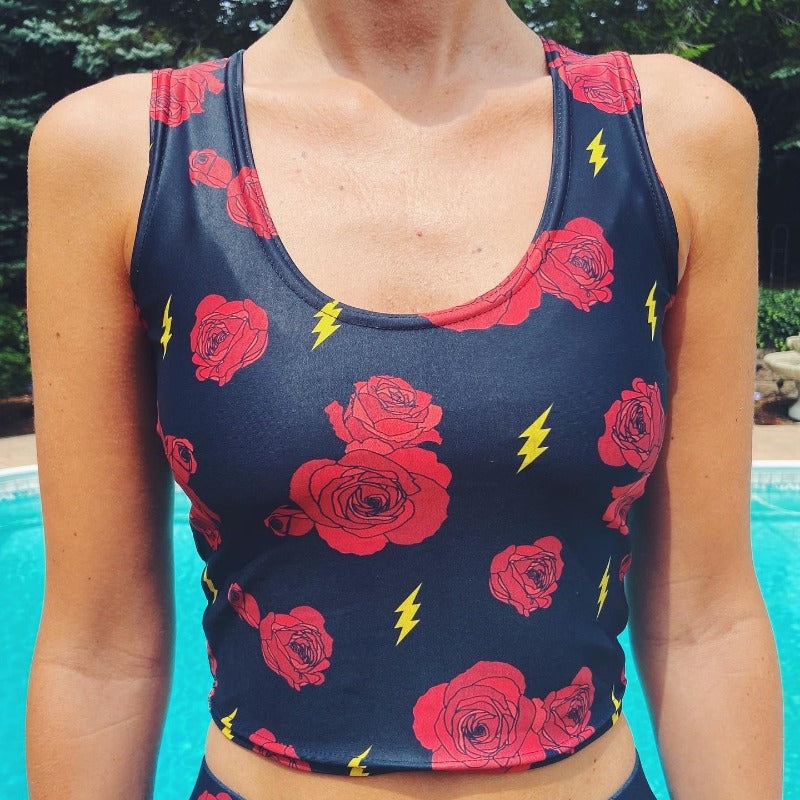It Must Have Been The Roses Crop Top