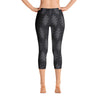 Lazy Lightning Capri Leggings, Black & Grey