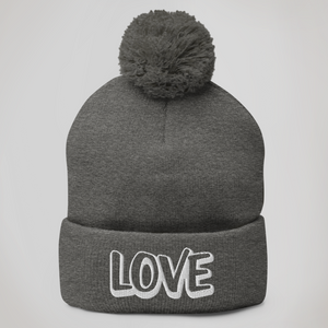 'LOVE' Pom Pom Beanie