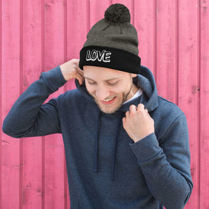 'LOVE' Pom Pom Beanie