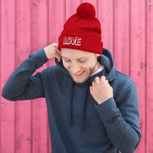 'LOVE' Pom Pom Beanie