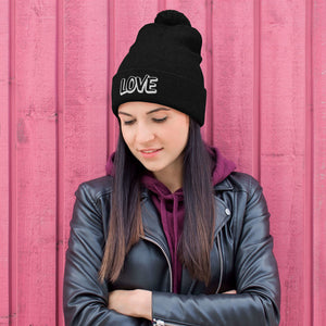 'LOVE' Pom Pom Beanie