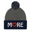 'MORE' Pom Pom Beanie