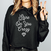 Shine On You Crazy Diamond Crop Hoodie