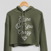 Shine On You Crazy Diamond Crop Hoodie