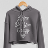 Shine On You Crazy Diamond Crop Hoodie