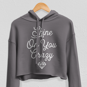 Shine On You Crazy Diamond Crop Hoodie