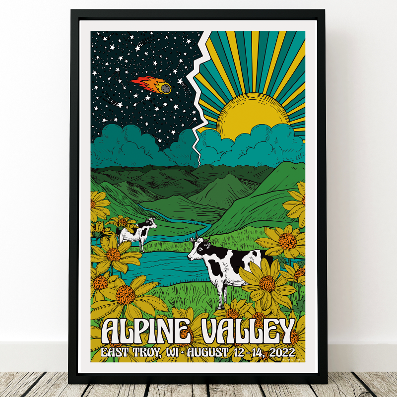 Phish Poster Alpine Valley, WI 2022 Mariaddesigns
