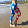 Lazy Lightning Leggings, Red White & Blue