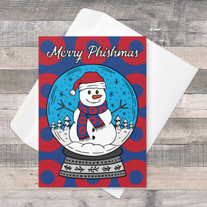 'Merry Phishmas' Snowman Holiday Card