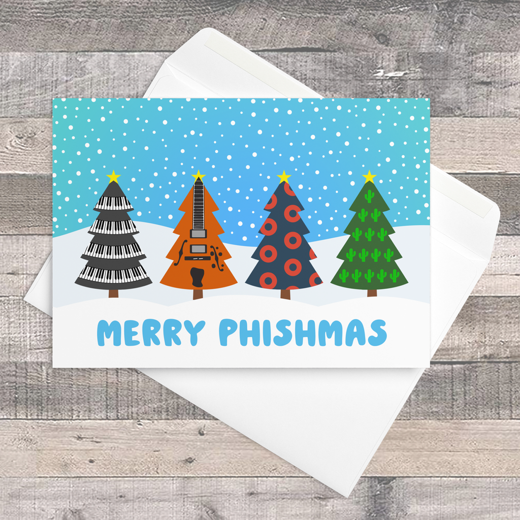 'Merry Phishmas' Trees Holiday Card