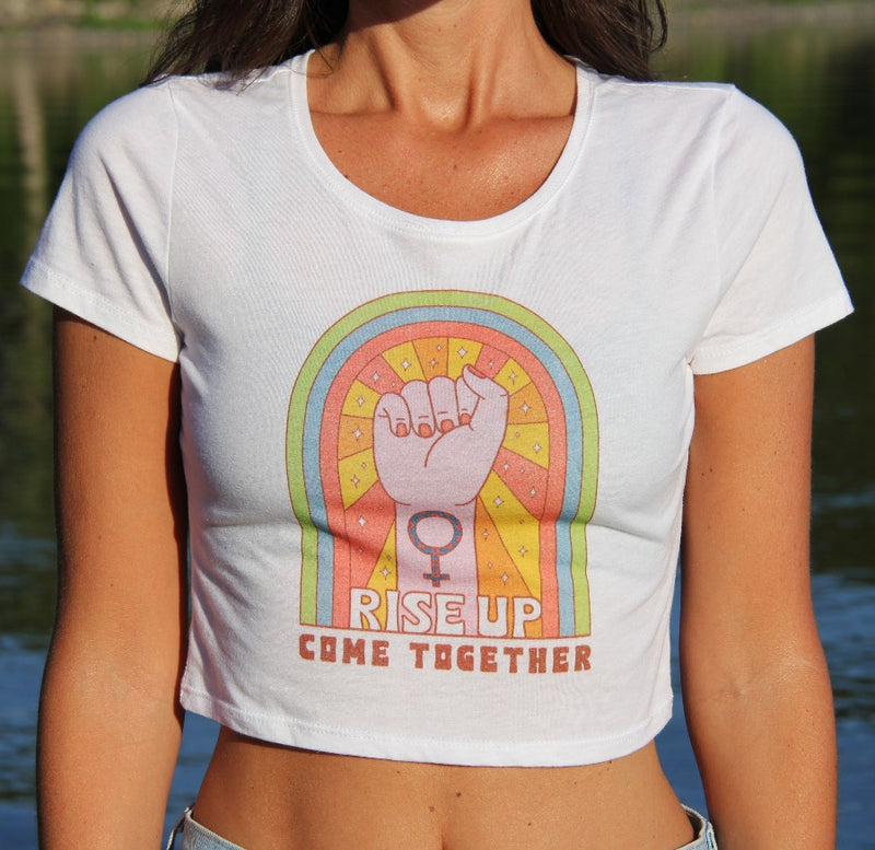 Rise/Come Together Crop Tee