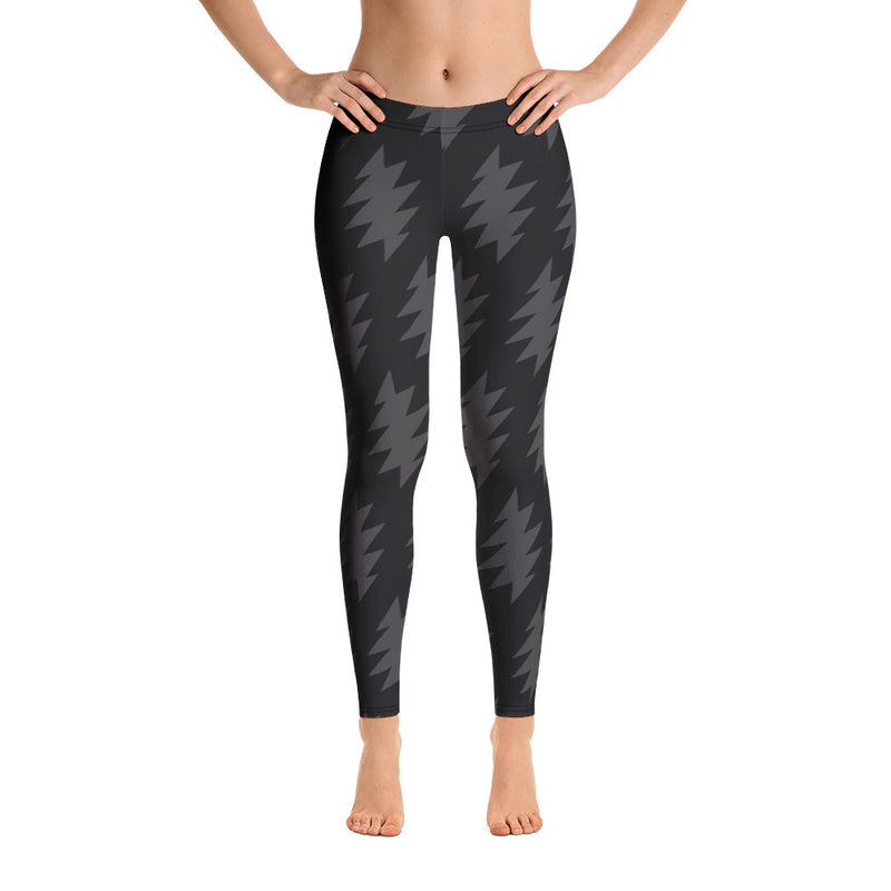 Lazy Lightning Leggings, Black/Grey
