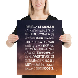 Lyrics Poster - Starman