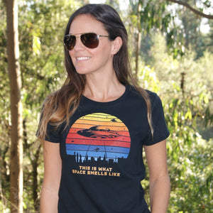 'Say it to me SANTOS' Tee, This is what space smells like (women's sizing)