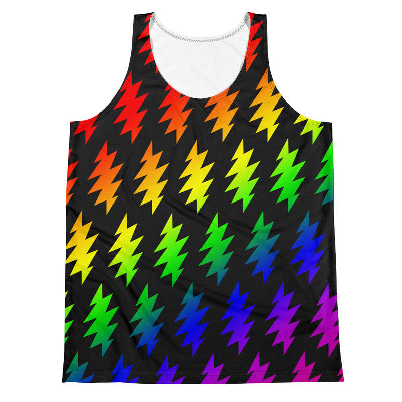 Men's Lightening Bolt Tank - RAINBOW