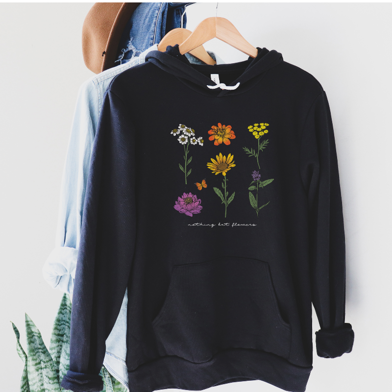 'Nothing But Flowers' Hoodie, unisex