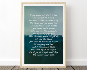 Lyrics Poster - Phish - Scents & Subtle Sounds