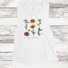 Women's Muscle Tank - 'Nothing But Flowers'