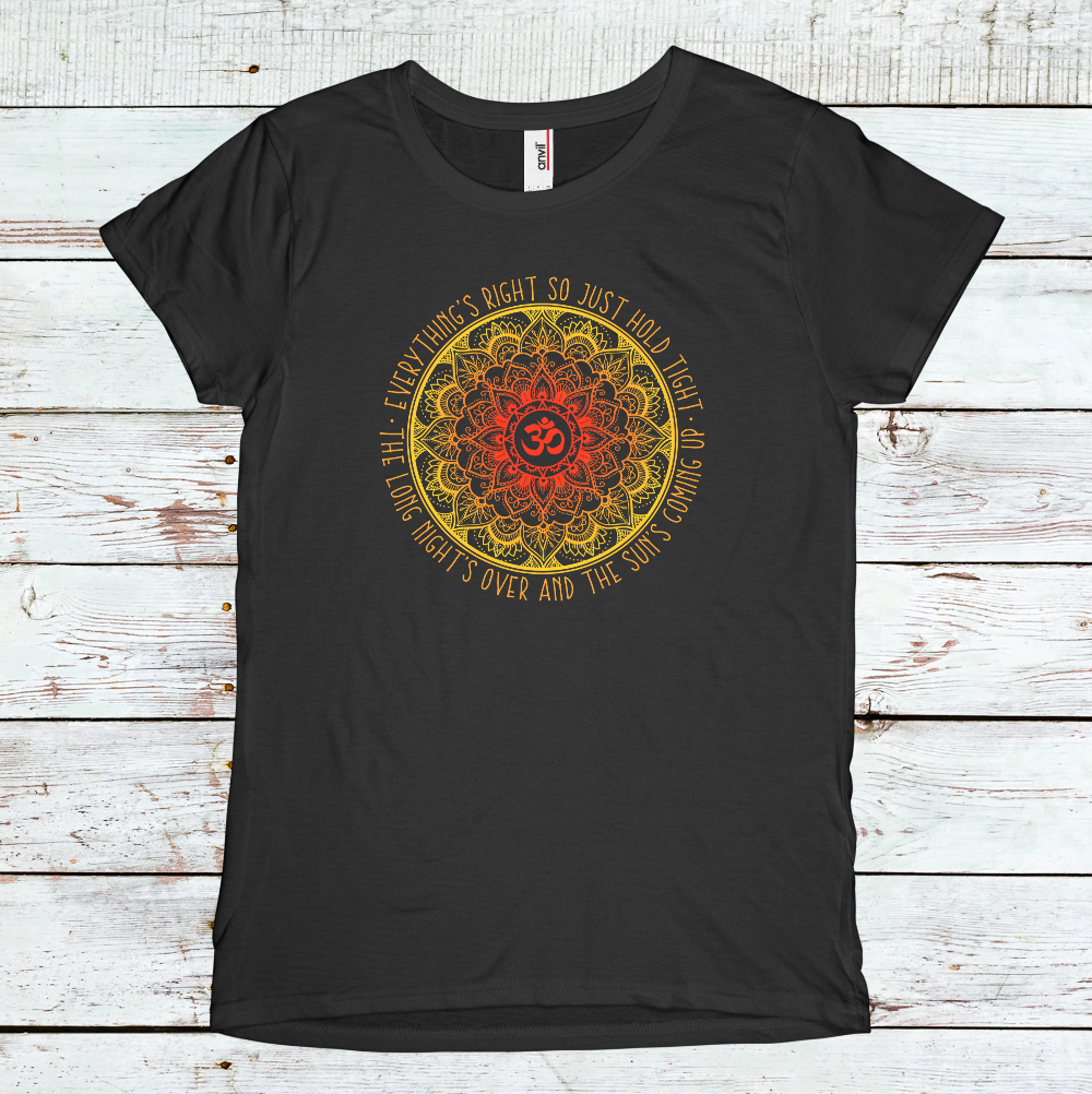 'Everything's Right' Mandala Tee (women's sizing)