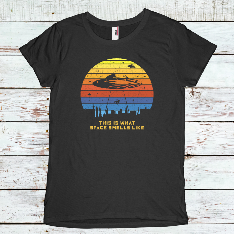 'Say it to me SANTOS' Tee, This is what space smells like (women's sizing)