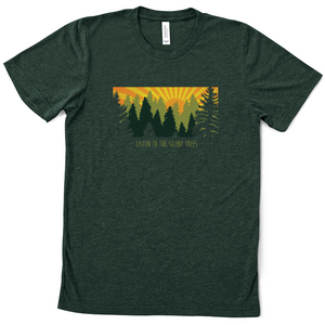 'Walls of the Cave' Tri-Blend Tee, Listen to the Silent Trees (unisex sizing)