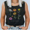 Women's Muscle Tank - 'Nothing But Flowers'