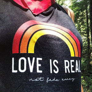 Women's Muscle Tank - Love is Real Not Fade Away