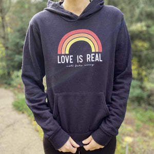'Love is Real ~ Not Fade Away Hoodie', Unisex