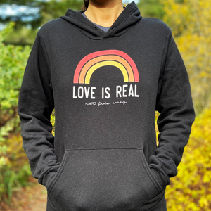 'Love is Real ~ Not Fade Away Hoodie', Unisex