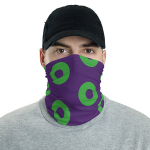 Donut Neck gaiter/FaceShield - Purple & Green