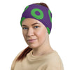 Donut Neck gaiter/FaceShield - Purple & Green