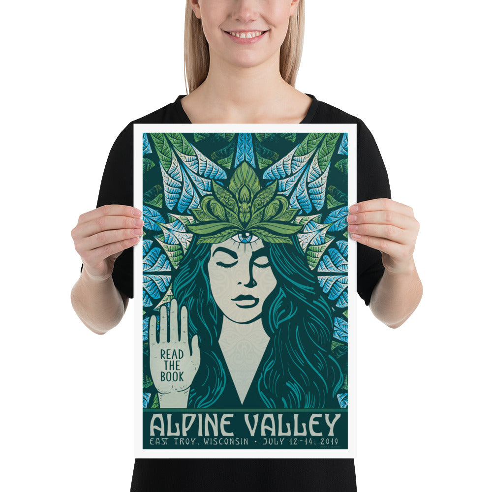 Phish Poster - Alpine Valley, East Troy WI 2019 Goddess Green