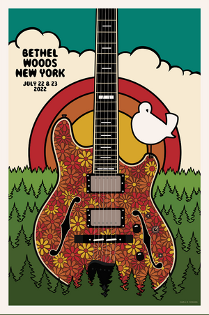 Phish Poster - Bethel Woods, NY 2022