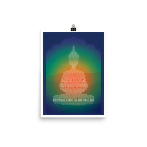 Lyrics Poster - Phish - Everything's Right Buddha