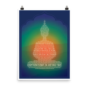 Lyrics Poster - Phish - Everything's Right Buddha